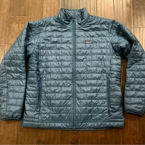 Patagonia Nano Puffer Lagom Blue Insulated Jacket Coat XXL LIKE NEW